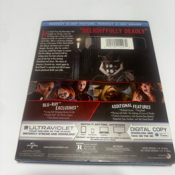 Curse of Chucky Blu-Ray, DVD, & UV Digital Code Included. Unrated Version - Picture 2 of 3